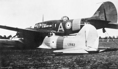 http://commons.wikimedia.org/wiki/File:Two_Avro_Ansons_(L9162_and_N4876)_%22piggyback%22_in_a_paddock_near_Brocklesby_2.jpg