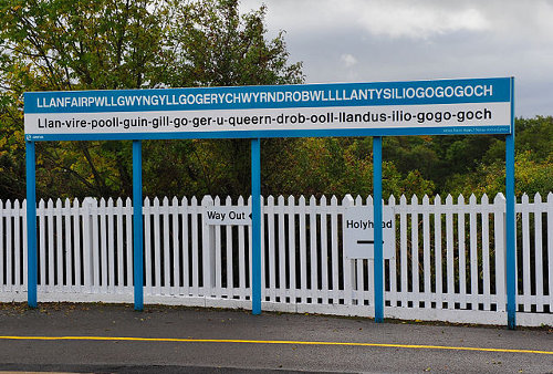 http://commons.wikimedia.org/wiki/File:Llanfairpwllgwyngyllgogerychwyrndrobwllllantysiliogogogoch-railway-station-sign-2011-09-21-GR2_1837a.JPG