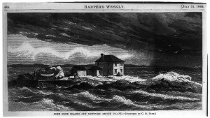http://commons.wikimedia.org/wiki/Category:Ida_Lewis_Lighthouse#mediaviewer/File:Lime_Rock_Island_in_1869_Harper%27s_Weekly.jpg