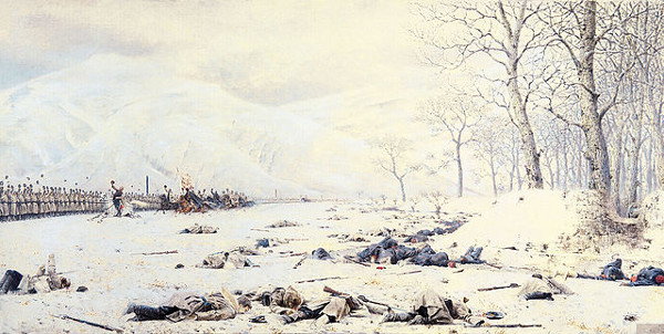 http://commons.wikimedia.org/wiki/Category:Battle_aftermath_in_art#mediaviewer/File:Shipka_field.jpg