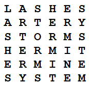 dudeney knight's tour word square puzzle solution