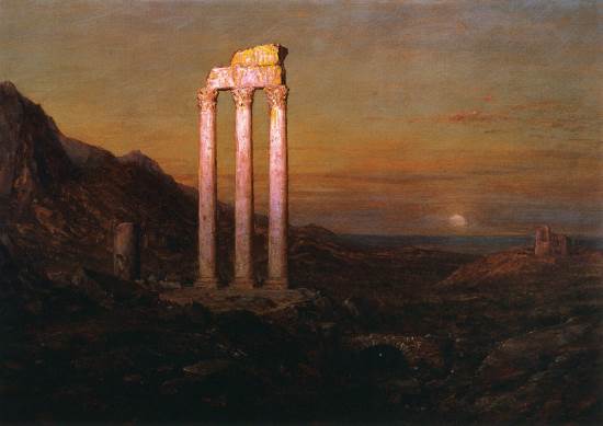 http://commons.wikimedia.org/wiki/File:Moonrise_Frederic_Edwin_Church_1889.jpeg