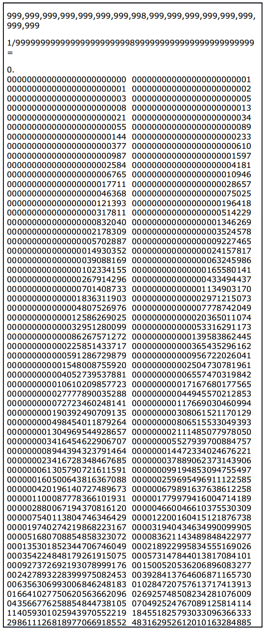 fibonacci expansion