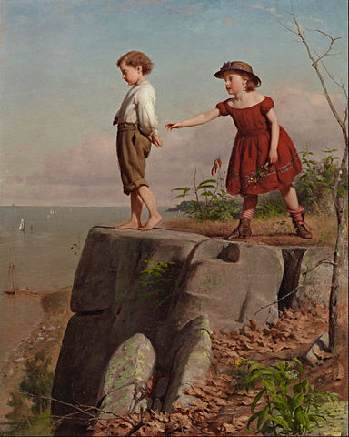 https://commons.wikimedia.org/wiki/File:Seymour_Joseph_Guy_-_Unconscious_of_Danger_-_Google_Art_Project.jpg