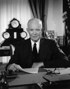 http://commons.wikimedia.org/wiki/File:Eisenhower_in_the_Oval_Office.jpg