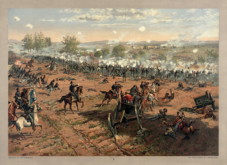 https://commons.wikimedia.org/wiki/File:Thure_de_Thulstrup_-_L._Prang_and_Co._-_Battle_of_Gettysburg_-_Restoration_by_Adam_Cuerden.jpg