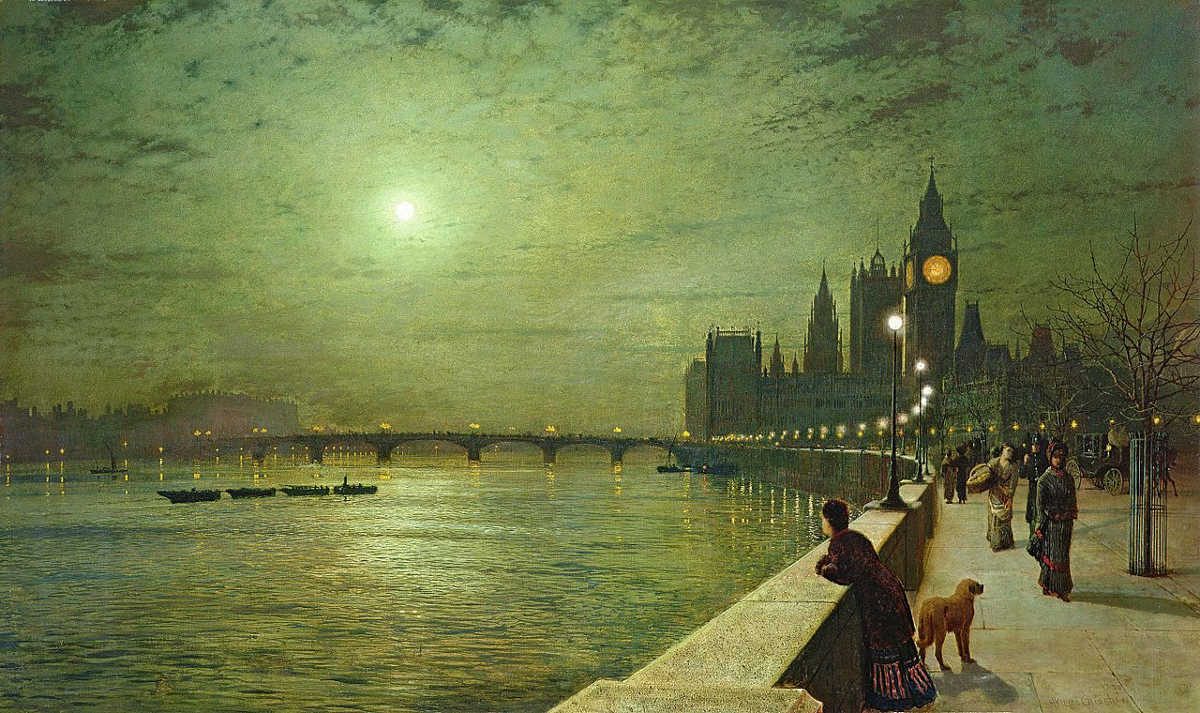 https://commons.wikimedia.org/wiki/File:Reflections_on_the_Thames,_Westminster_-_Grimshaw,_John_Atkinson.jpg