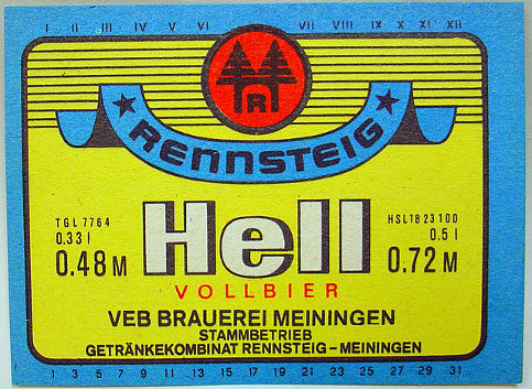 https://commons.wikimedia.org/wiki/File:Rennsteig_Hell_Vollbier,_VEB_GK_Rennsteig-Meiningen_Werk_Meiningen_Etikett_(DDR).jpg