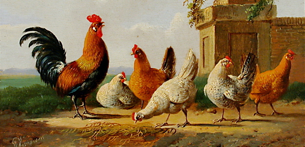 https://commons.wikimedia.org/wiki/File:Albertus_Verhoesen_Chickens_and_park_vase.jpg