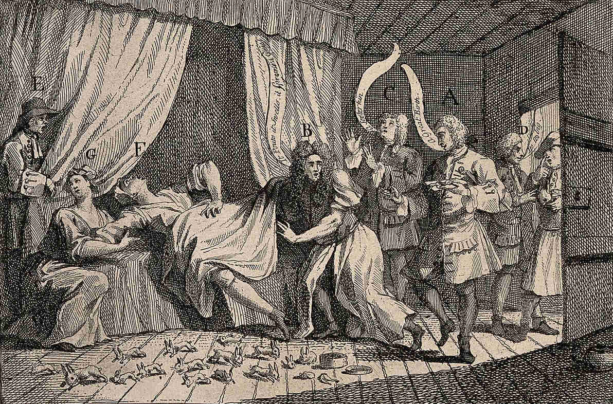 https://commons.wikimedia.org/wiki/File:Mary_Toft_(Tofts)_appearing_to_give_birth_to_rabbits_in_the_Wellcome_V0014994.jpg