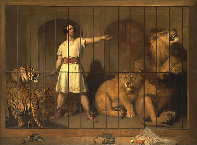 https://commons.wikimedia.org/wiki/File:Sir_Edwin_Henry_Landseer_-_Portrait_of_Mr._Van_Amburgh,_As_He_Appeared_with_His_Animals_at_the_London_Theatres_-_Google_Art_Project.jpg