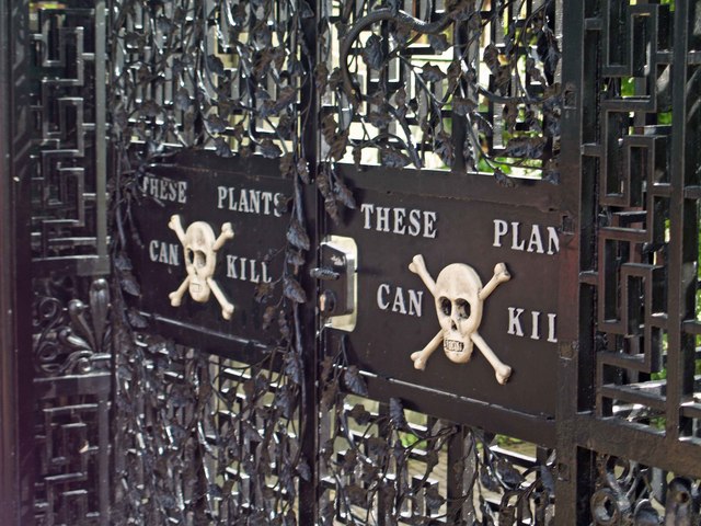 https://commons.wikimedia.org/wiki/File:Poison_Garden_gate_Alnwick_-_geograph.org.uk_-_907906.jpg