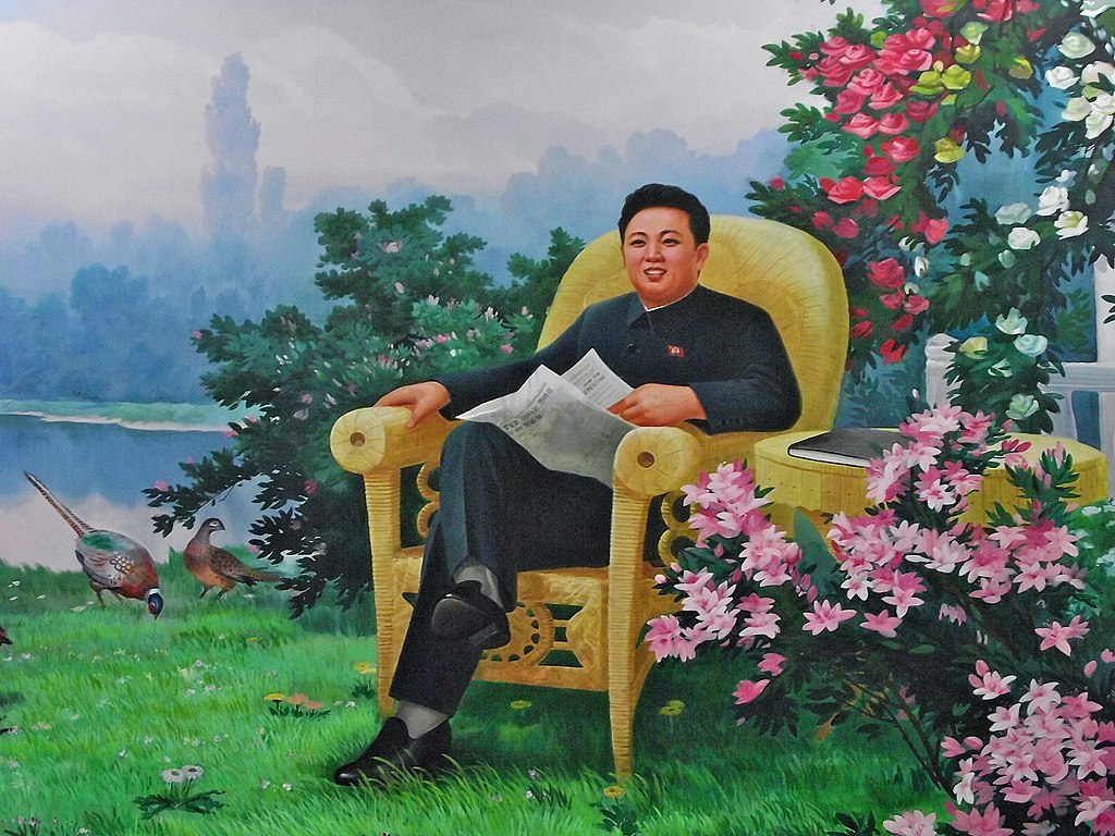 https://commons.wikimedia.org/wiki/File:Kim_Jong-il_in_North_Korean_propaganda_(6075328850).jpg