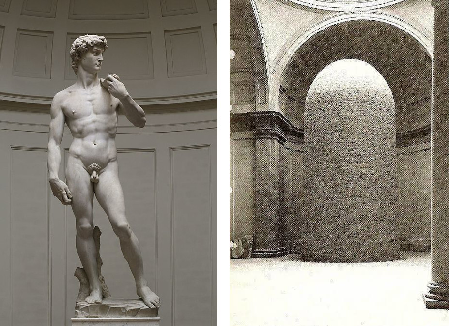 https://www.reddit.com/r/HistoryPorn/comments/ewxk44/statue_of_david_by_michelangelo_encased_in_bricks/