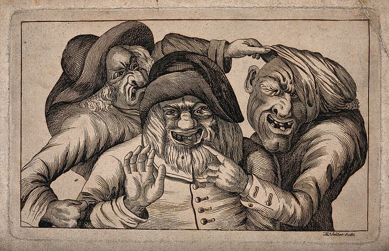 https://commons.wikimedia.org/wiki/File:Three_grotesque_old_men_with_awful_teeth_grimacing_and_point_Wellcome_V0012066.jpg