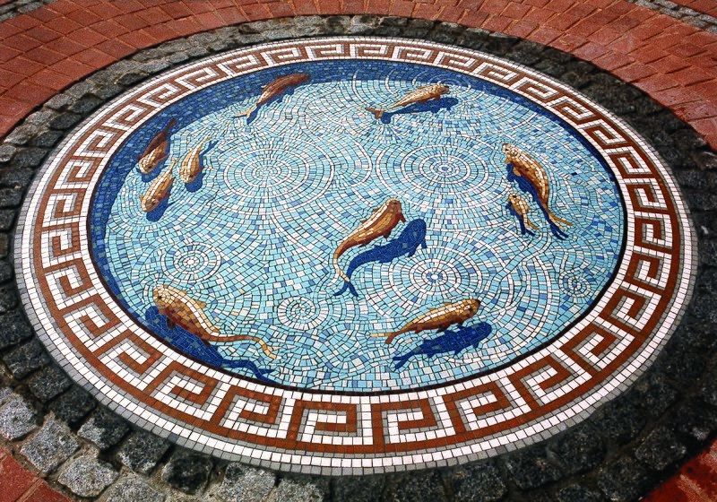 https://commons.wikimedia.org/wiki/File:Fishpond_Mosaic.jpg