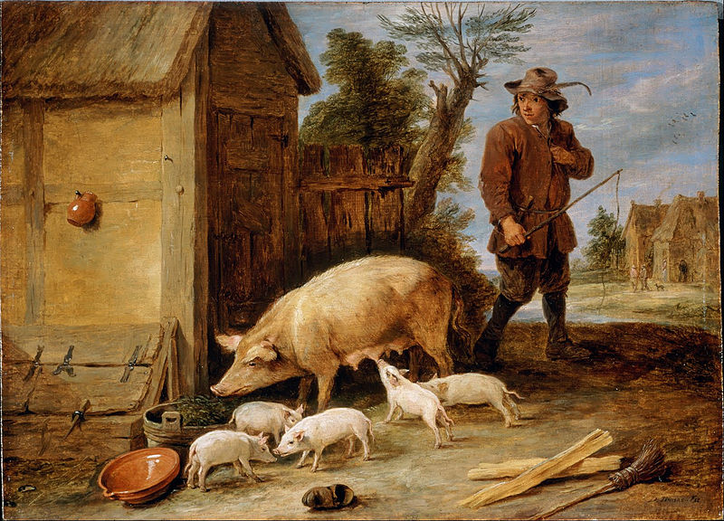 https://commons.wikimedia.org/wiki/File:Teniers,_David_the_younger_-_A_Sow_and_her_Litter_-_Google_Art_Project.jpg