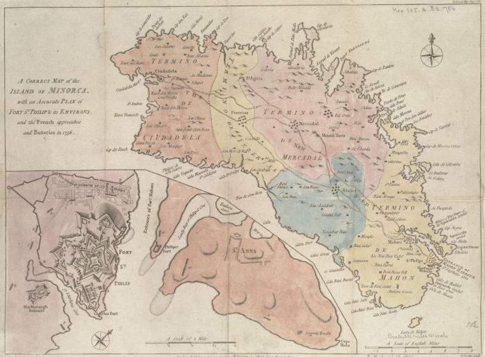 https://commons.wikimedia.org/wiki/File:A_Correct_map_of_the_island_of_Minorca,_with_an_accurate_plan_of_Fort_St._Philip_%26_its_environs,_and_the_French_approaches_and_batteries_in_1756_(5376029626).jpg