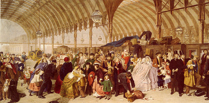 https://commons.wikimedia.org/wiki/File:William_Powell_Frith_The_Railway_Station.jpg