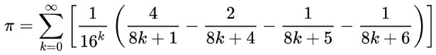 bailey-borwein-plouffe formula
