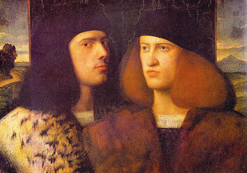 https://commons.wikimedia.org/wiki/File:Giovanni_Cariani_-_Portrait_of_Two_Young_Men_-_WGA4212.jpg