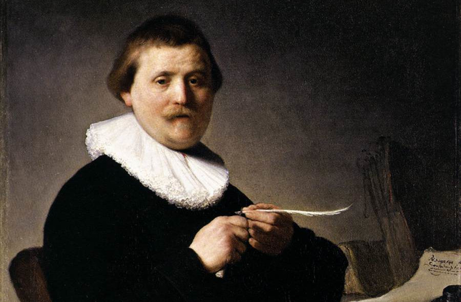 https://commons.wikimedia.org/wiki/File:Portrait_of_a_Man_Trimming_his_Quill_by_Rembrandt.jpg