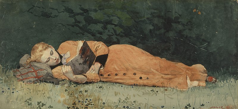 https://commons.wikimedia.org/wiki/File:1877-winslow-homer-the-new-novel.jpg