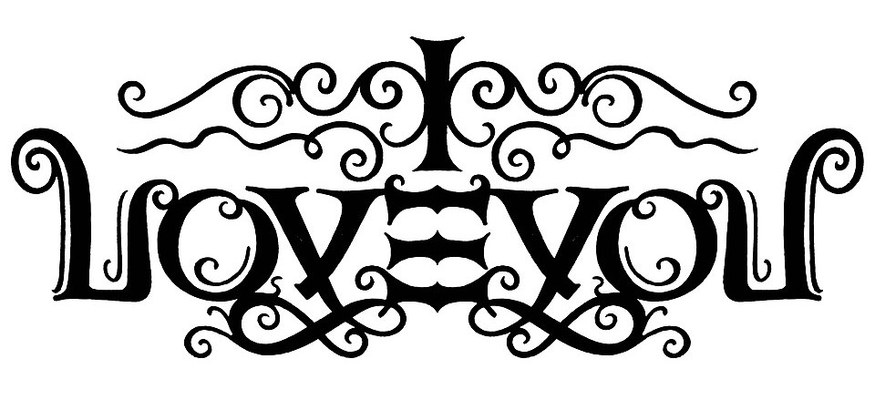 https://commons.wikimedia.org/wiki/File:I-Love-You-ambigram.jpg