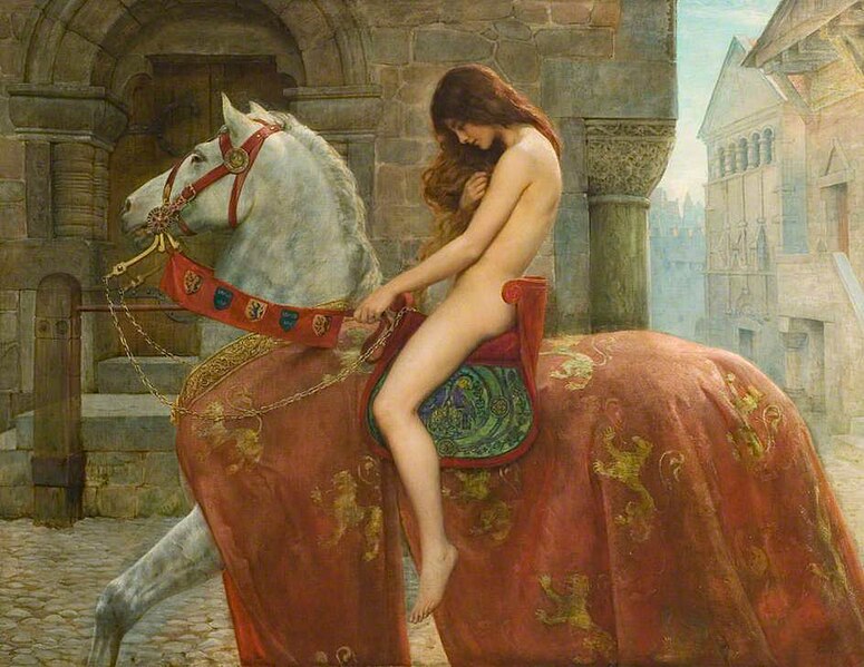 https://commons.wikimedia.org/wiki/File:Lady_Godiva_by_John_Collier.jpg