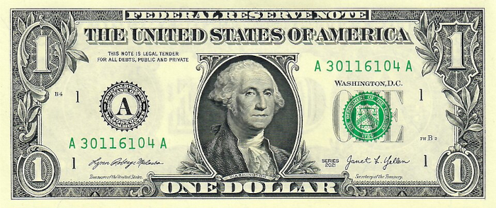 https://commons.wikimedia.org/wiki/File:Obverse_of_the_series_2021_$1_Federal_Reserve_Note.jpg