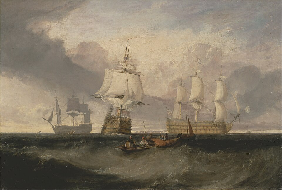 https://commons.wikimedia.org/wiki/File:Joseph_Mallord_William_Turner_-_The_Victory_Returning_from_Trafalgar,_in_Three_Positions_-_Google_Art_Project.jpg